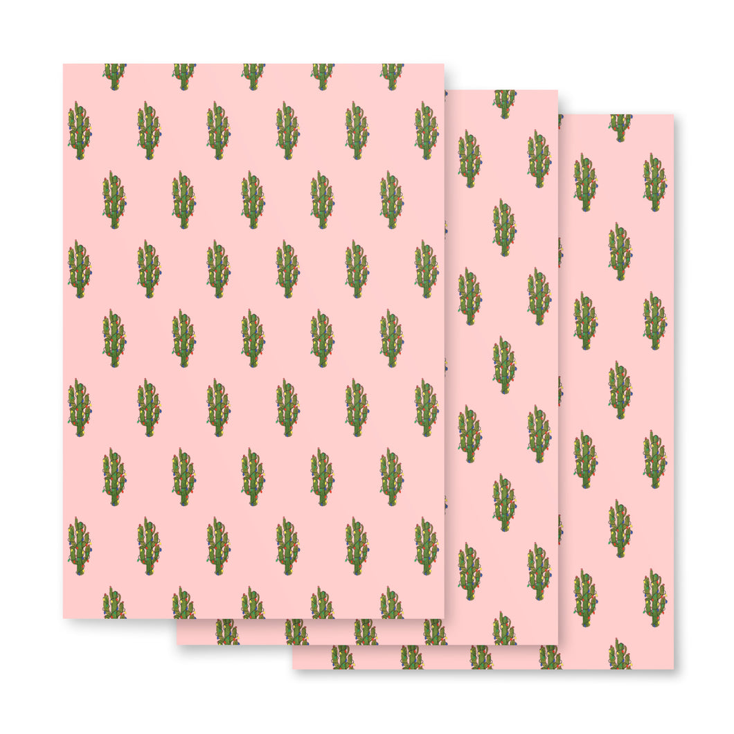 TT HOLIDAY CACTUS WRAPPING PAPER